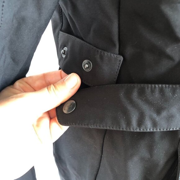 KILLTEC Black All-Weather Jacket Softshell 3/4 length detach hood Water Resist S - Picture 12 of 16
